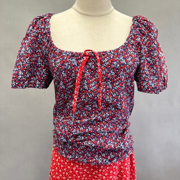 Vintage 70s Fadoosie western peasant style skirt and top set size 7 square dance - Picture 2 of 16